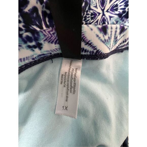 Adore Me High Rise Ruched Kaleidoscope Pattern Bathing Suit Bottoms - Picture 3 of 5